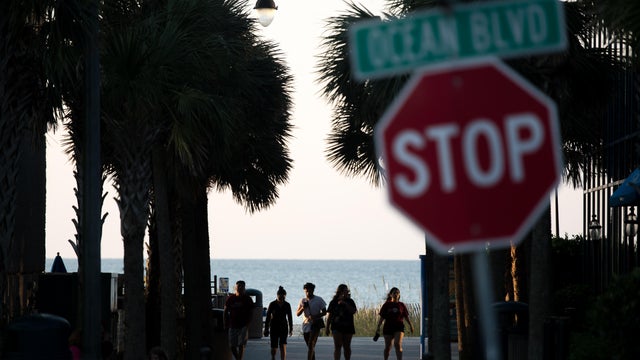 Americans Crowd South Carolina Beaches On Fourth Of July Weekend 
