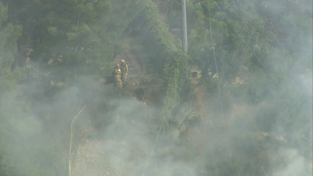 Small-Brush Fire Erupts In Beverly Crest, Power Lines Down 