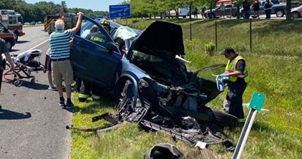 Three People Injured In HeadOn Crash On I95 In Salisbury CBS Boston