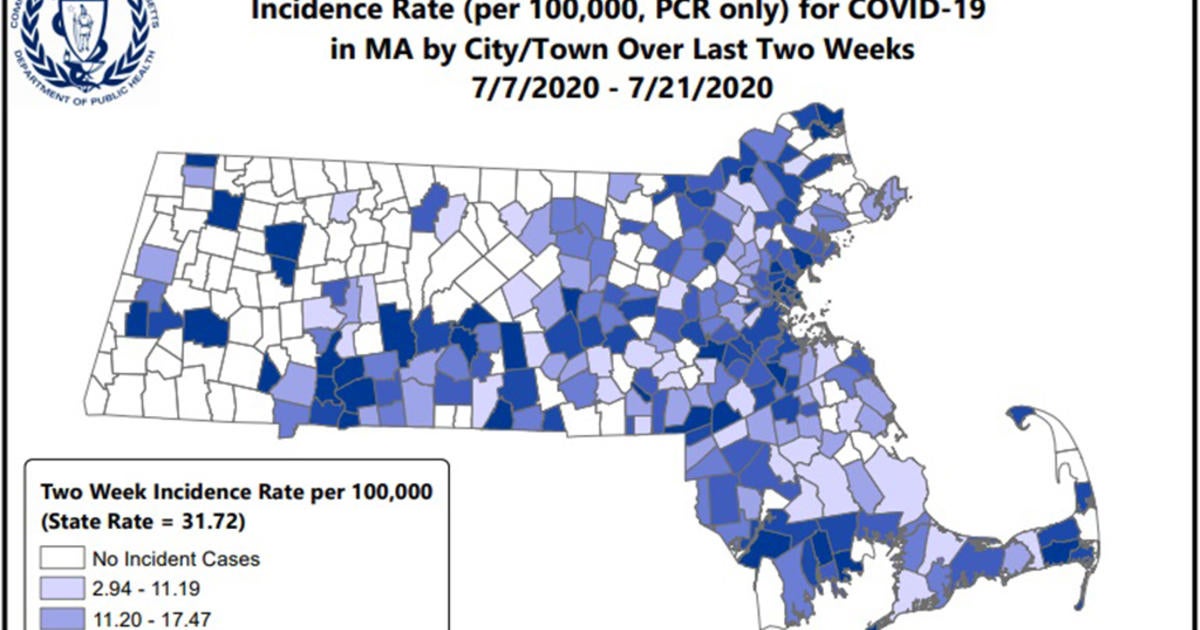 See Town-By-Town Coronavirus Numbers For Massachusetts Over The Last 14