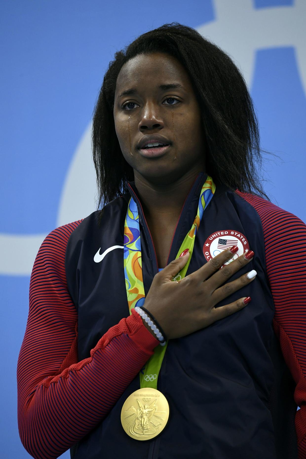 Four-time Olympic medalist Simone Manuel says she still sometimes feels ...