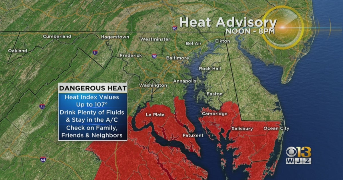 Maryland Weather: Another Heat Advisory In Effect For Parts Of The ...