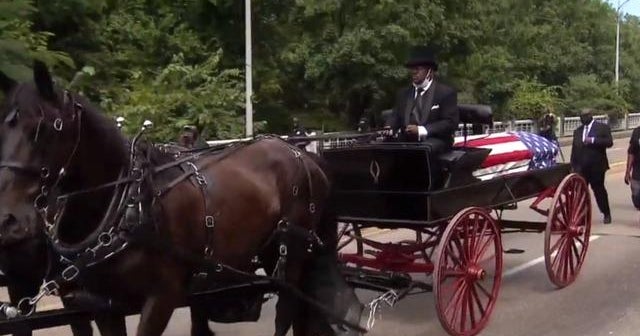 CBS News Special Report John Lewis crosses Edmund Pettus Bridge for