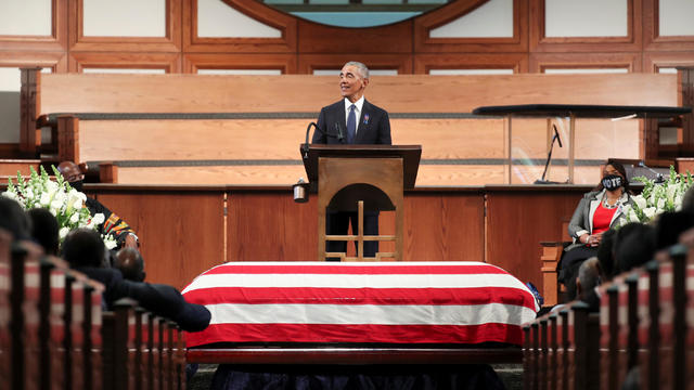 Funeral at Ebeneezer Baptist Church of U.S. Congressman John Lewis in Atlanta 