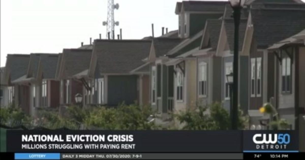 National Eviction Crisis Millions Struggling With Paying Rent Cbs Detroit 