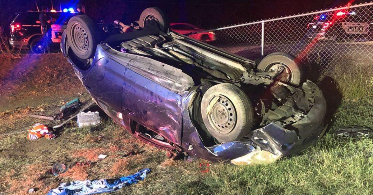 Police DUI Suspect Crashed Into Yard With 3 Kids In Car CBS Sacramento