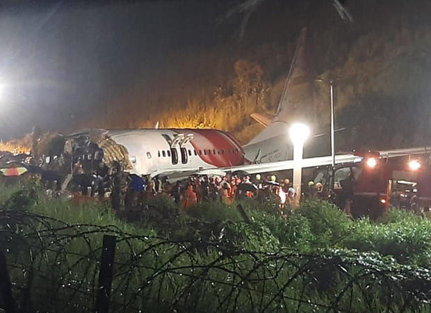 India Plane Crash Lands 