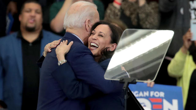 Sens. Kamala Harris And Cory Booker Join Candidate Joe Biden At Michigan Campaign Rally On Eve Of Primary 