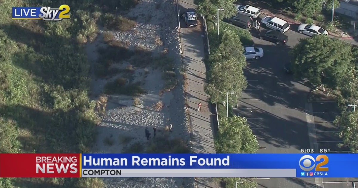 Human Remains Found Near Compton Creek In Rancho Dominguez - CBS Los ...