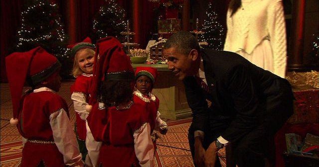 Obamas pose with elves, reflect on Christmas lessons at holiday concert ...