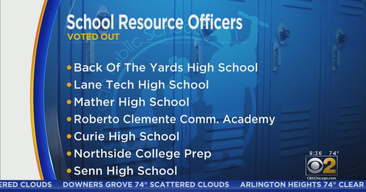 More Than A Dozen Schools Vote Out School Resource Officers - CBS Chicago