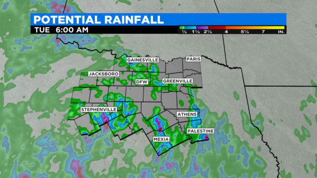 Texas Rainfall Potential 