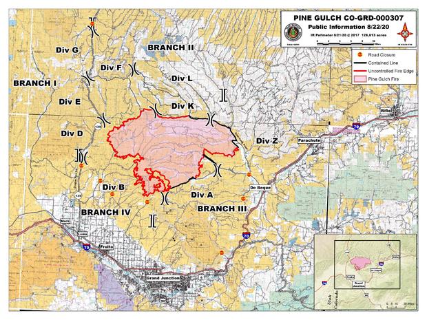 Pine Gulch Fire map aug 22 (inciweb) 