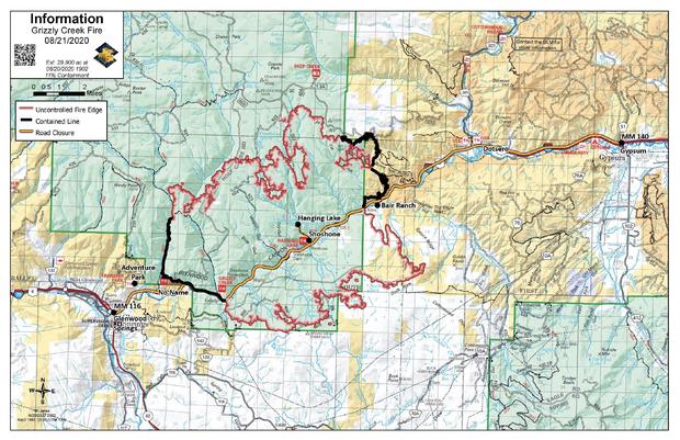 grizzly creek fire map aug 22 (inciweb) 