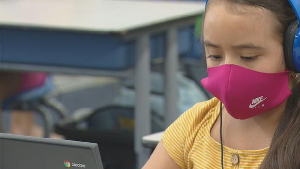 denver students schools laptop class students face mask (4) 
