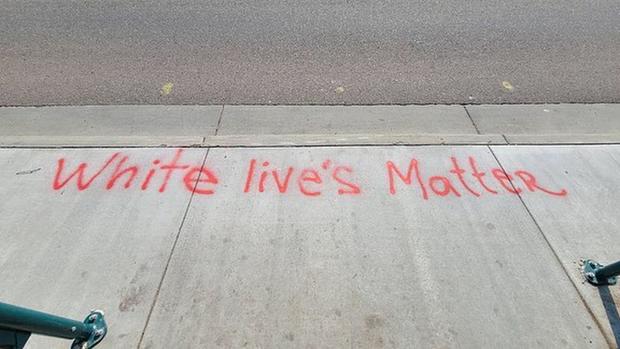 white lives matter graffiti 