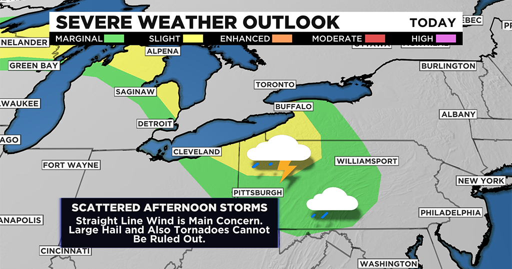 Pittsburgh Weather: Strong Storms Possible Again This Afternoon - CBS ...