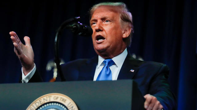 U.S. President Donald Trump makes an appearance at the Republican National Convention in Charlotte 