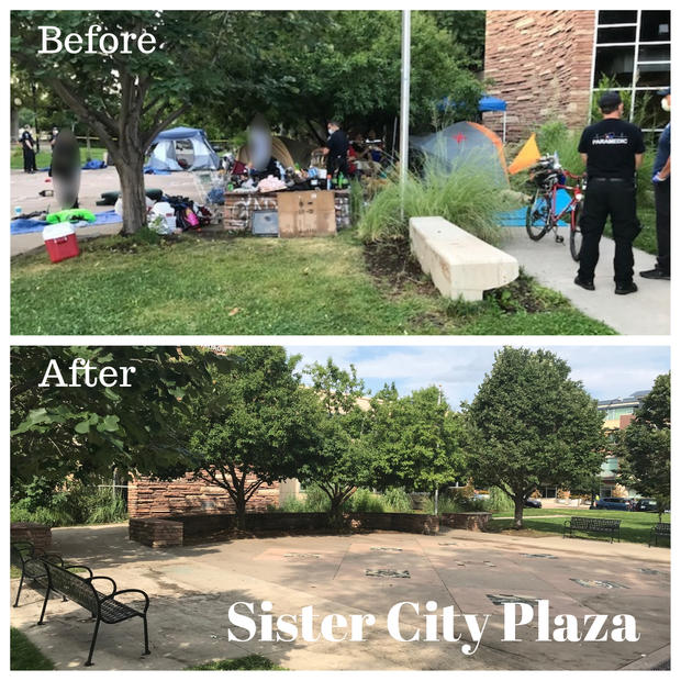 Boulder Homeless Sweeps (Sister City Plaza, from City of Boulder) 