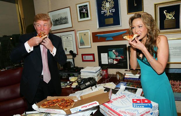 Donald Trump Receives Domino's Pizza Delivery 