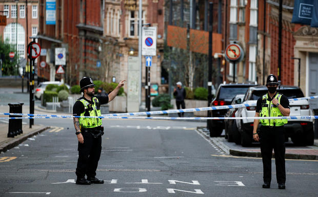 Scene of reported stabbings in Birmingham 