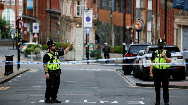 Scene of reported stabbings in Birmingham 