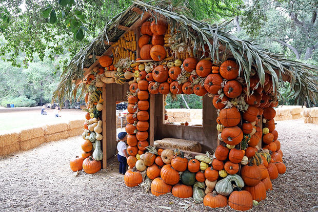 Descanso pumpkin house 