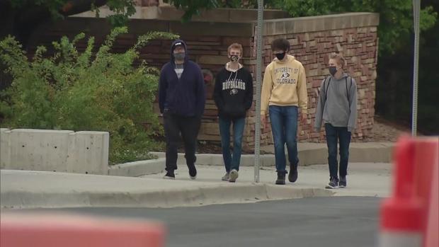 University of Colorado CU Campus generic face mask students 