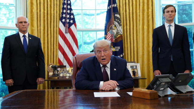 U.S. President Trump announces Bahrain agreement at the White House in Washington 