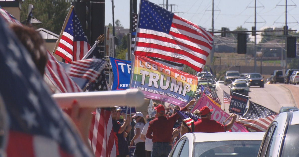 Rally In Douglas County Shows Support For President Trump - CBS Colorado