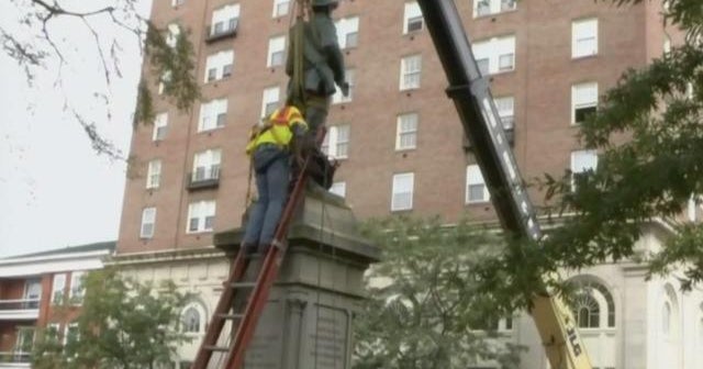 Confederate statue removed from Charlottesville, Virginia CBS News