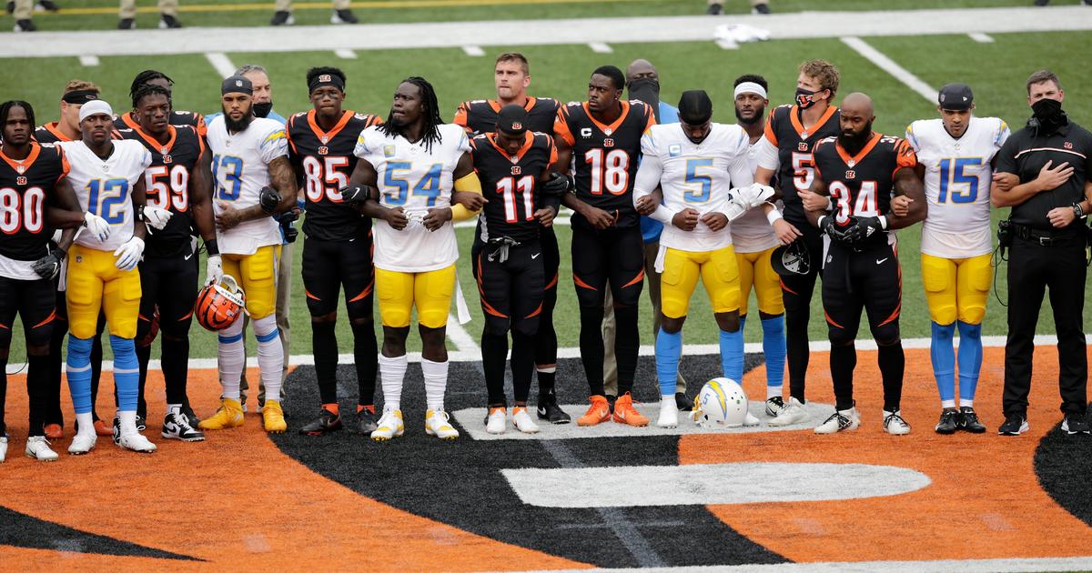 NFL teams, players challenge racial injustice during season openers - CBS  News