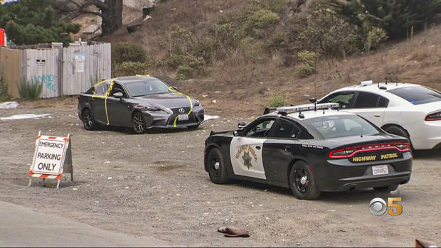 Car at Alexander Ave. in Marin County 