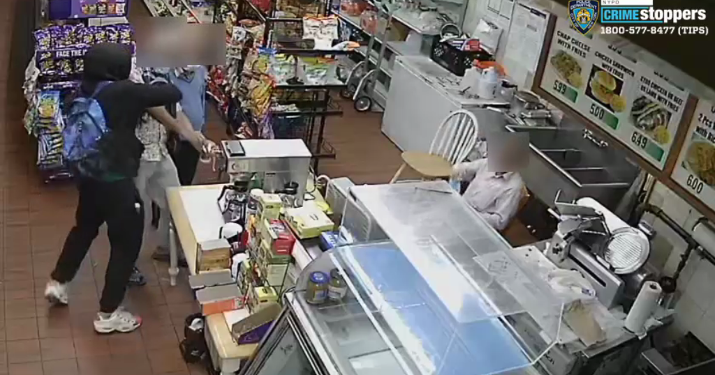 Caught On Video Robbery Suspect Stabs 2 Men Inside Queens Deli; 'He