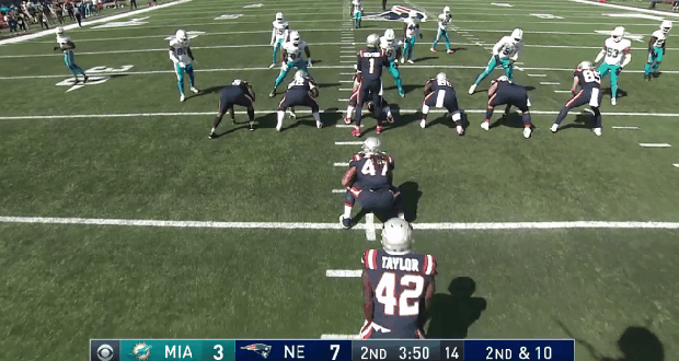 J.J. Taylor's first NFL carry 