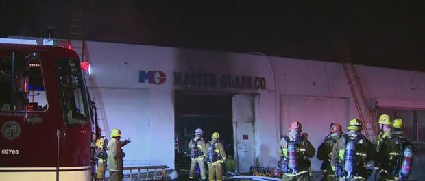Fire Erupts In Pico-Union Commercial Building 