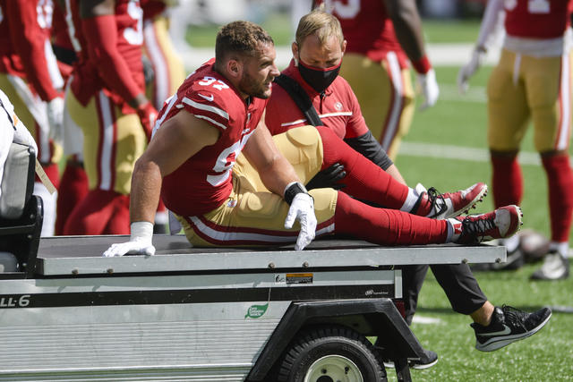 49ers Roll Over Jets But It's Costly -- Garoppolo, Bosa, Mostert, Solomon  Injured - CBS San Francisco