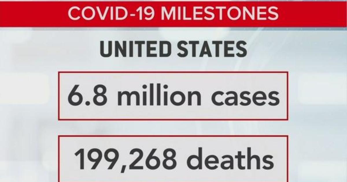 U.S. Approaches Grim Milestone Of 200,000 COVID-19 Deaths - CBS News