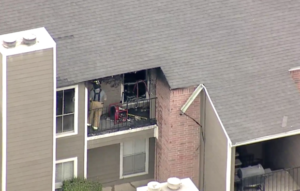 Fort Worth apartment fire aftermath 
