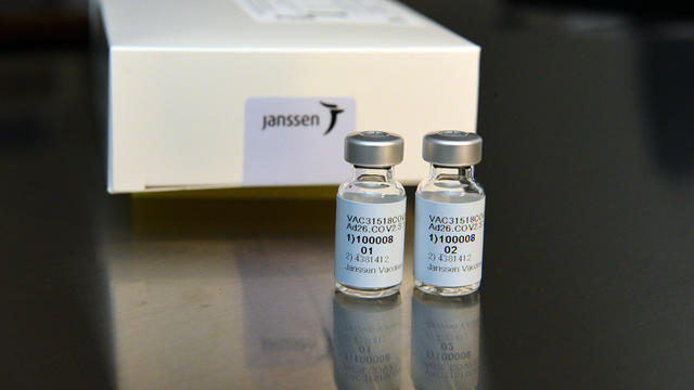 vaccine in glass vials 