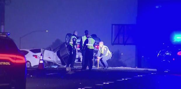 Woman Killed, Several Hurt In Multicar Crash On The 405 Freeway In Gardena 
