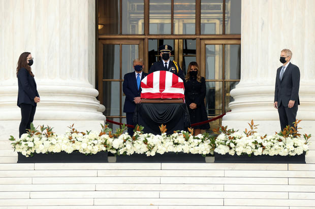 Late U.S. Supreme Court Justice Ginsburg lies in repose in Washington 