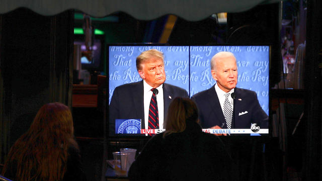 People watch Trump-Biden debate 