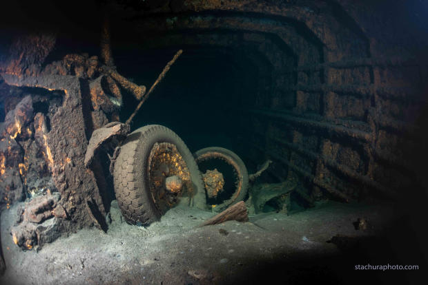 A wreck of a German Second World War ship "Karlsruhe" is seen during a search operation in the Baltic sea in June 2020 