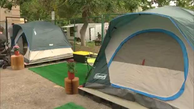 homeless camp sanctioned tents 