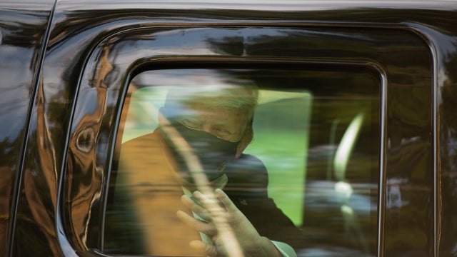 Supporters Of President Trump Outside Walter Reed Medical Center 