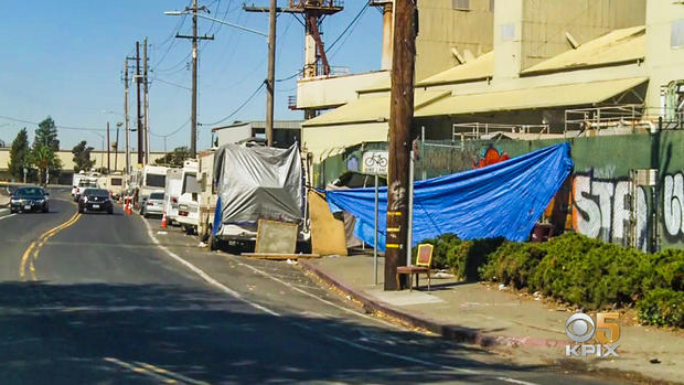 Homeless Encampment in Oakland 