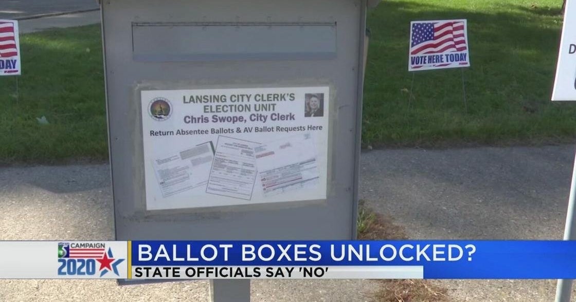 Officials Deny Drop Boxes In Lansing Were Left Unlocked CBS Detroit