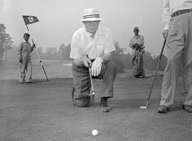 President Eisenhower Playing Golf 