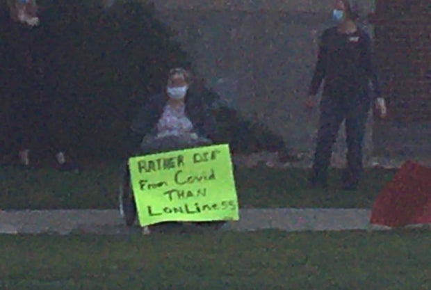 greeley nursing home COVID protest credit Tina Butler 3